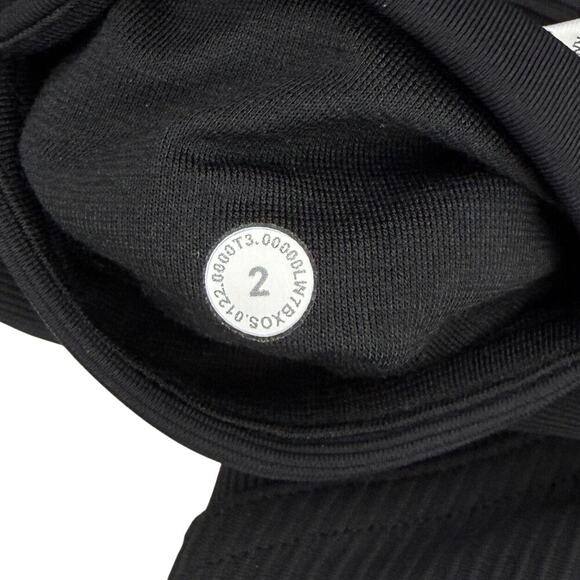 LULULEMON Ribbed High-Rise Yoga Short 8" Size 2 Black - Picture 4 of 6